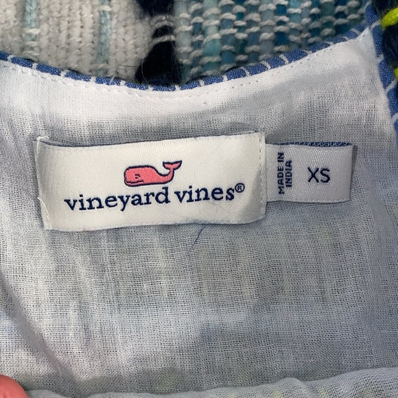 Vineyard Vines Embroidered Striped Cotton Mini Dress - XS - Picture 4 of 6